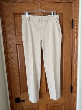 Liverpool Women’s Kelsey Straight-Leg Dress Trousers in Stone Sz 6/28